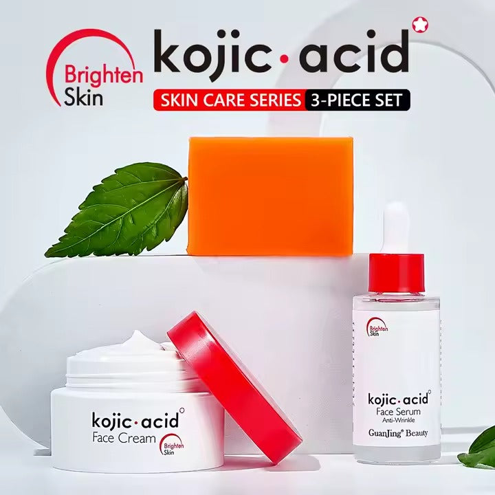 Guanjing Kojic.Acid Skin Care Series 3 Pcs Set GuanJing