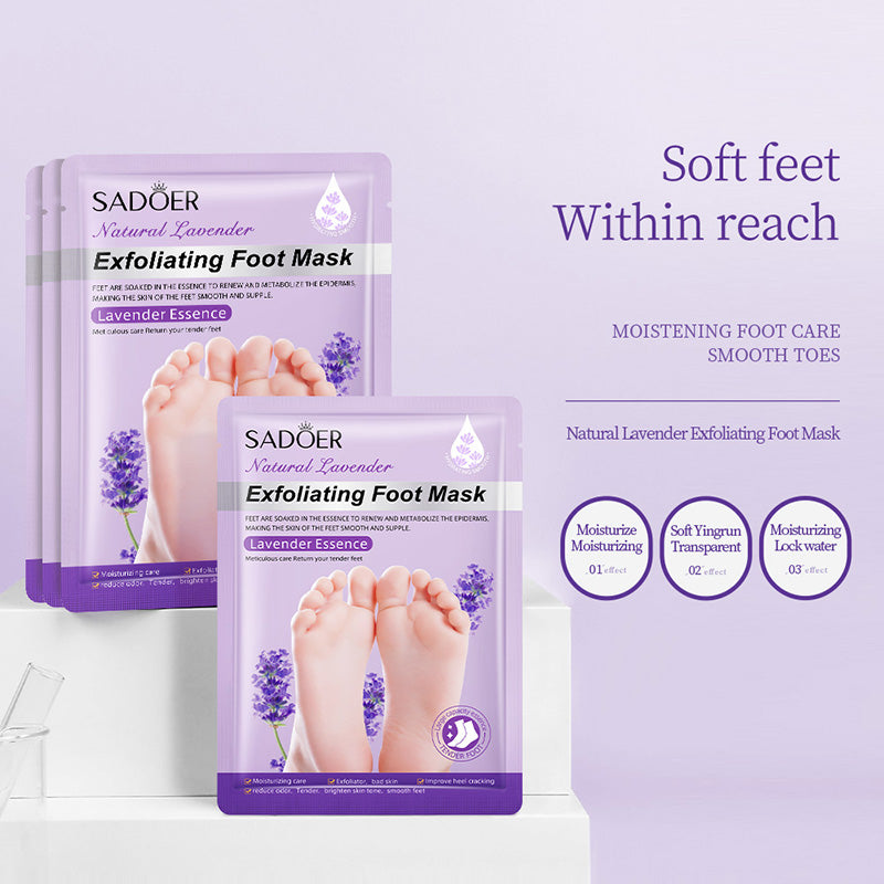 Sadoer Exfoliating Foot Mask - Lavender Essence Sadoer