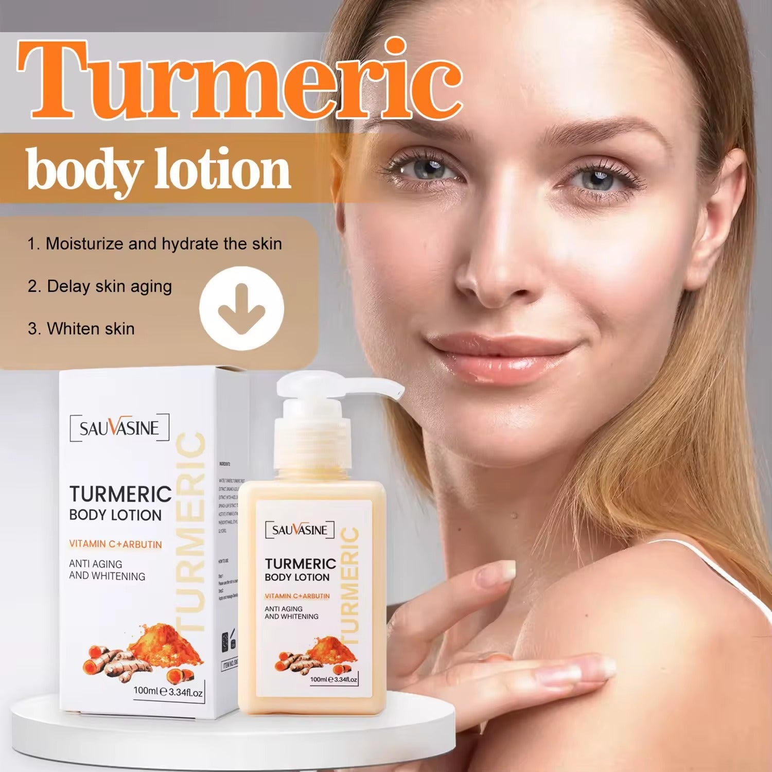 Sauvasine Turmeric Body Lotion - 100ml LANTHOME