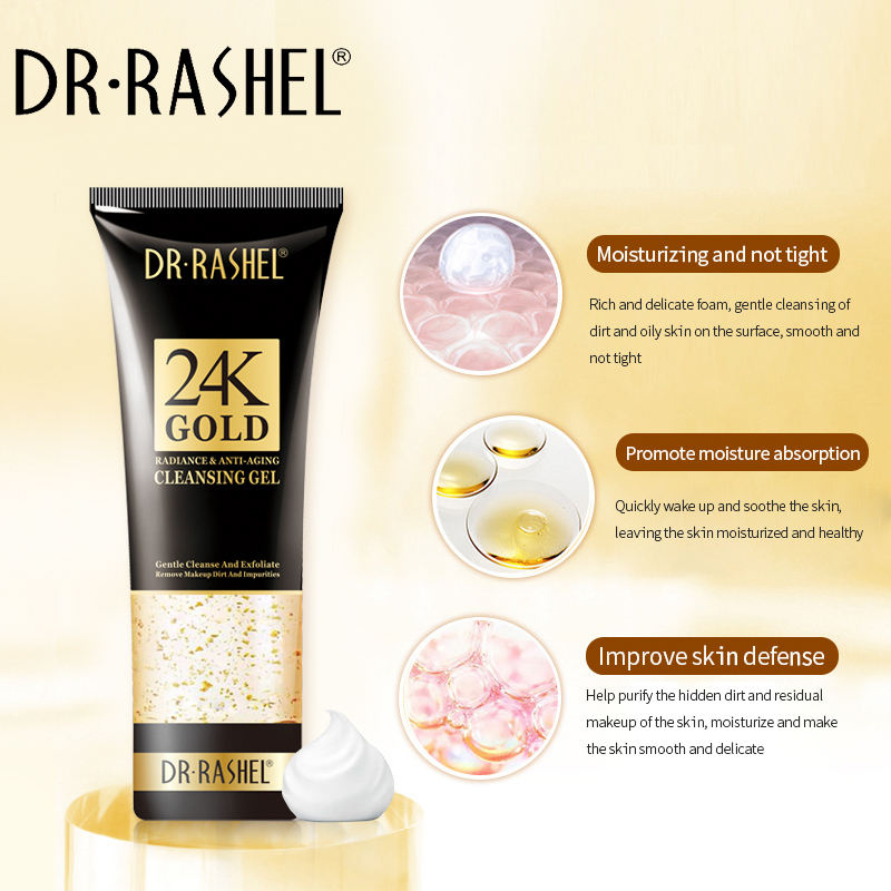Dr.Rashel 24k Gold Radiance & Anti-aging Cleansing Gel - 100g Dr. Rashel