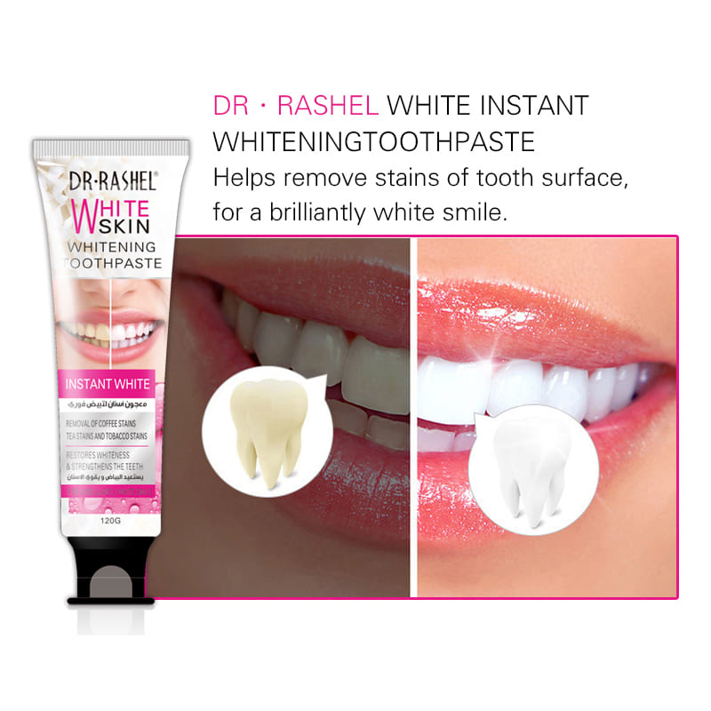 Dr.Rashel White Skin Whitening Tooth Paste - 120g Dr. Rashel
