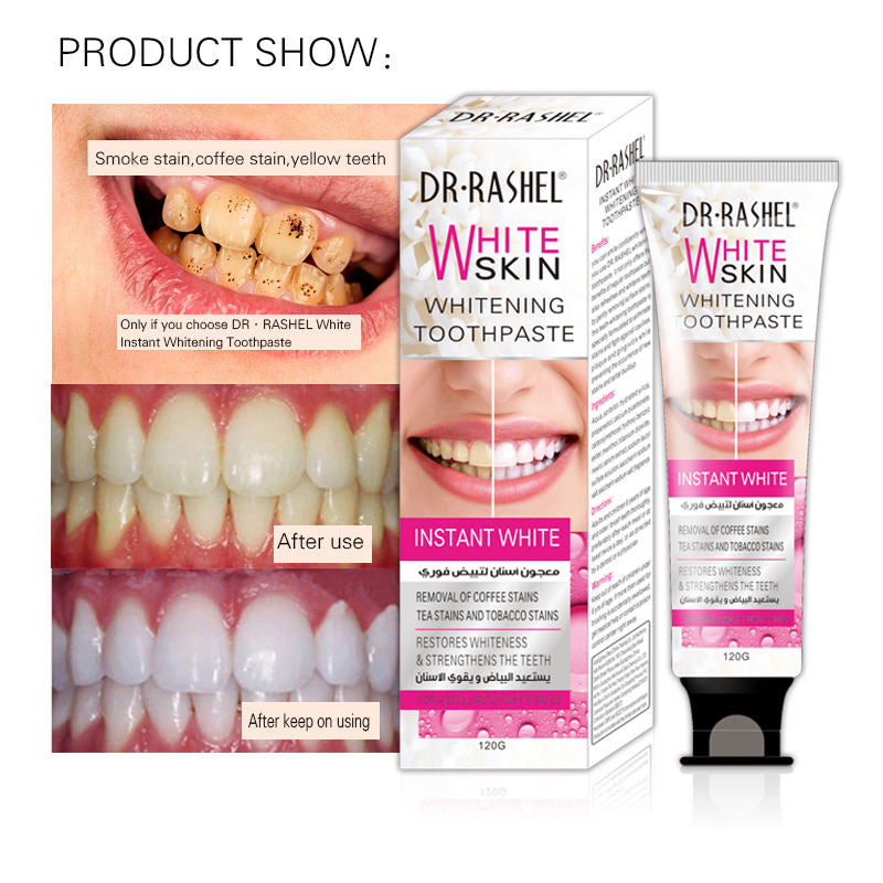 Dr.Rashel White Skin Whitening Tooth Paste - 120g Dr. Rashel