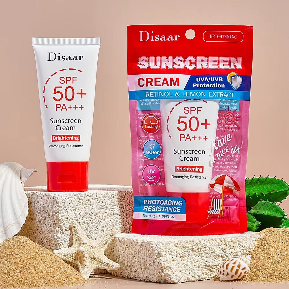 Disaar Retinol & Lemon Extract Sunscreen Cream - 50g Disaar