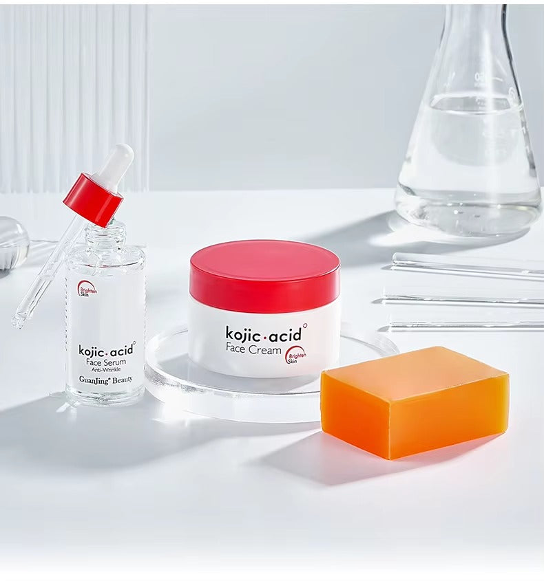 Guanjing Kojic.Acid Skin Care Series 3 Pcs Set GuanJing