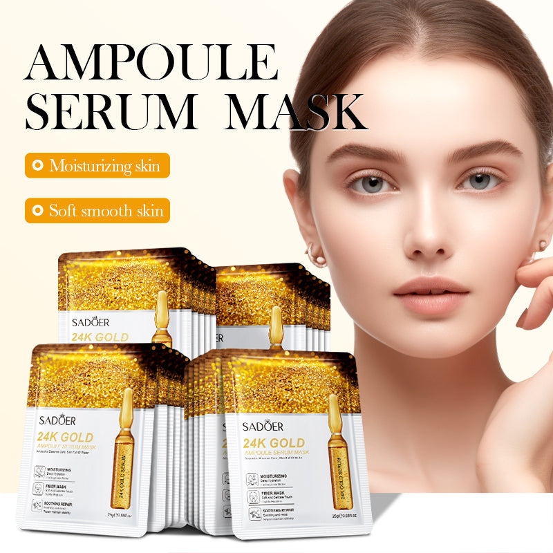 Sadoer 24K Gold Ampoule Serum Mask - 25g Sadoer