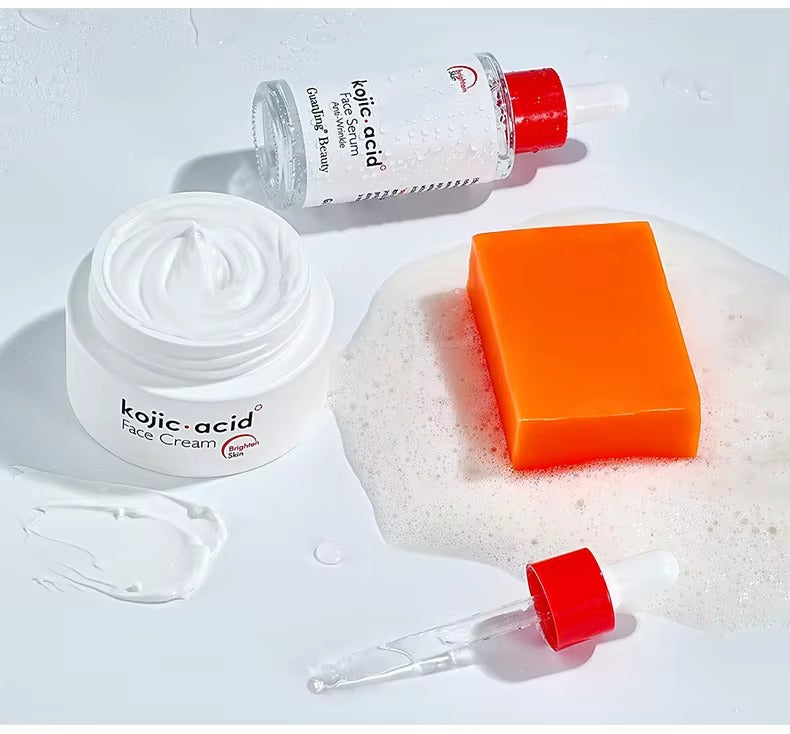 Guanjing Kojic.Acid Skin Care Series 3 Pcs Set GuanJing
