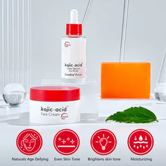 Guanjing Kojic.Acid Skin Care Series 3 Pcs Set GuanJing