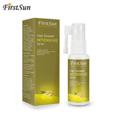 Firstsun Hair Growth Intensive Spray, Ginseng Ginger Extract Stimulate Hair Growth, Dense Thickening Hair, Anti Hair Loss Essence 30Ml