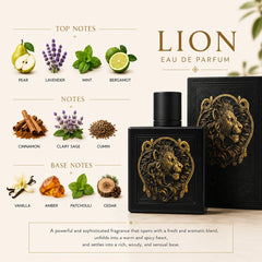 Rayhaan Lion Eau de Parfum 100 ml - Men's Aromatic Spicy Perfume