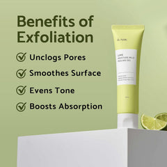 iUNIK Lime Moisture Mild Peeling Gel 90 ml - Gentle Exfoliating Face Gel | Best Before 24-03-2027 iUNIK