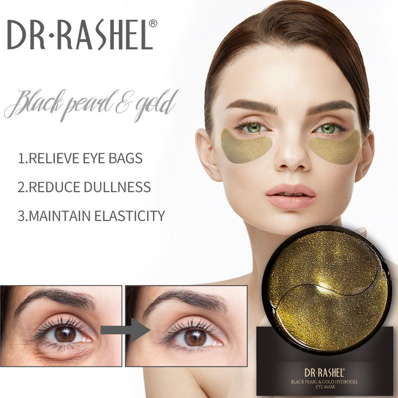 Dr.Rashel Black Pearl & Gold Hydrogel Eye Mask - 60Pcs DR.RASHEL