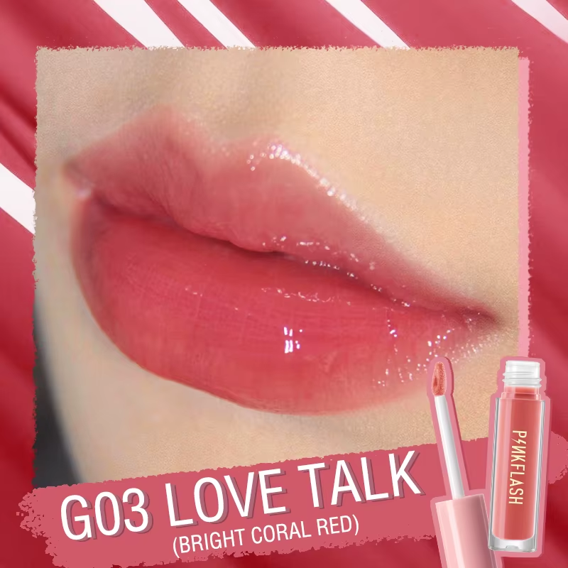 Pinkflash Ever Glossy Moist Lipgloss G03 Love Talk Pink Flash