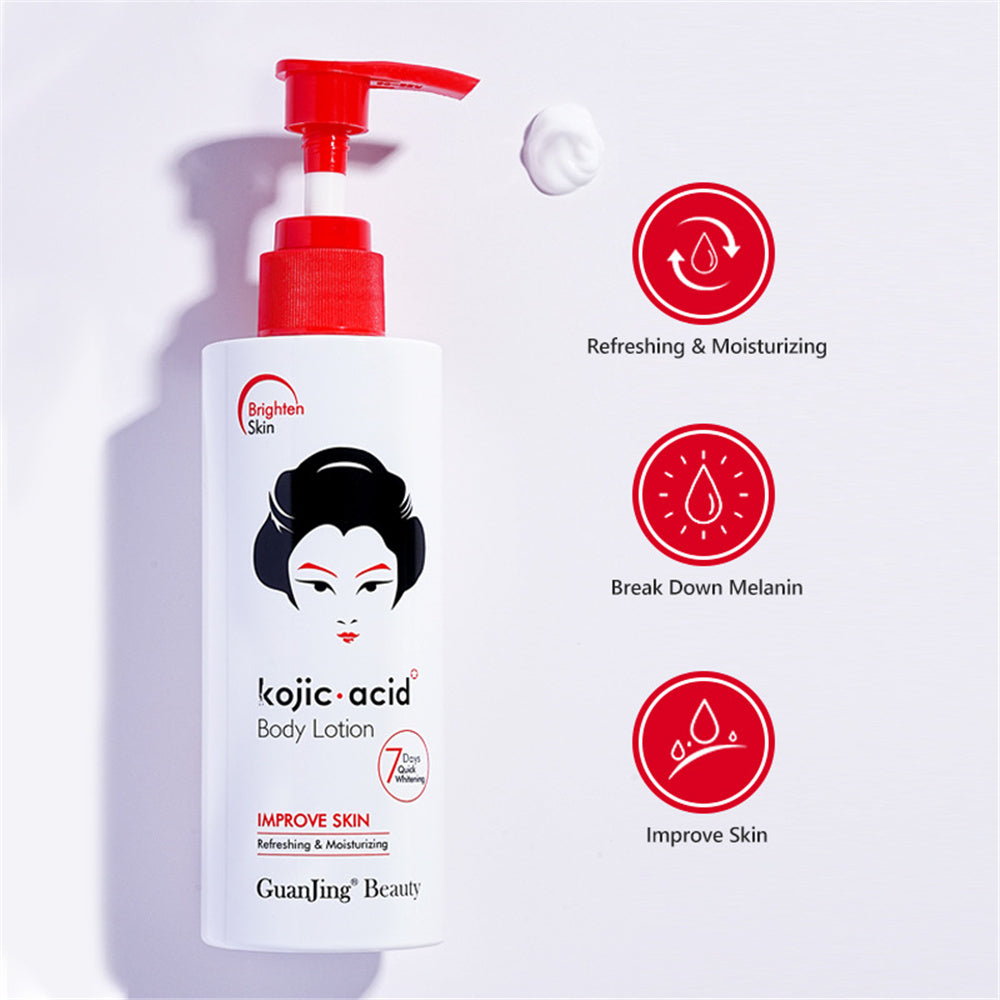 Kojic Acid Body Lotion Improve Skin - 230g GuanJing Beauty