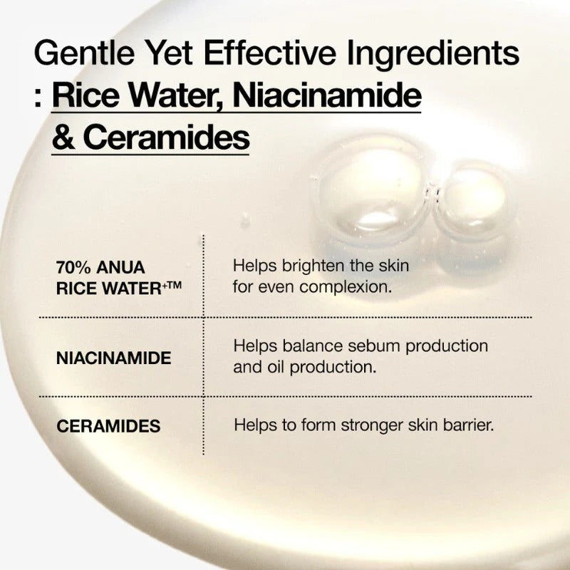 Anua Rice 70 Glow Milky Toner - 250ml Anua