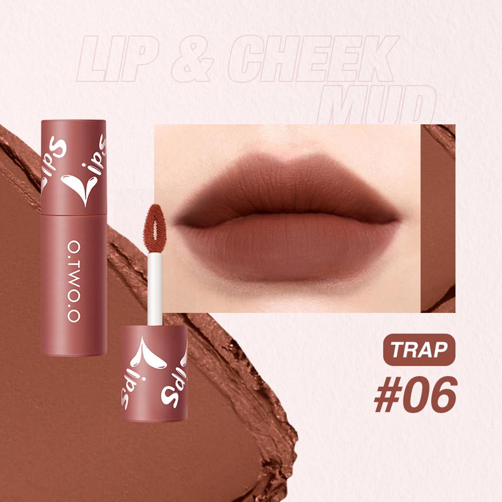 O.TWO.O Velvet Matte Lip & Cheek Mud - 2g 06(TRAP) O.TWO.O