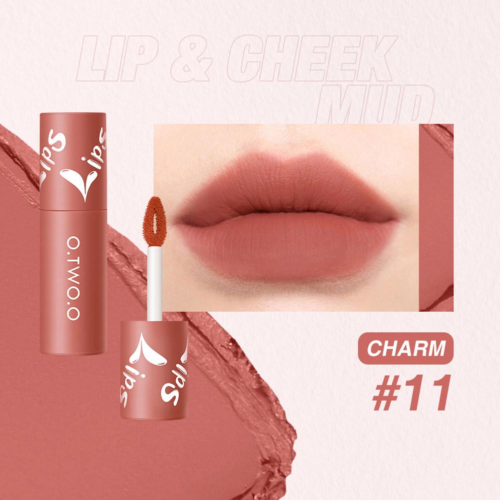 O.TWO.O Velvet Matte Lip & Cheek Mud - 2g 11 (CHARM) O.TWO.O
