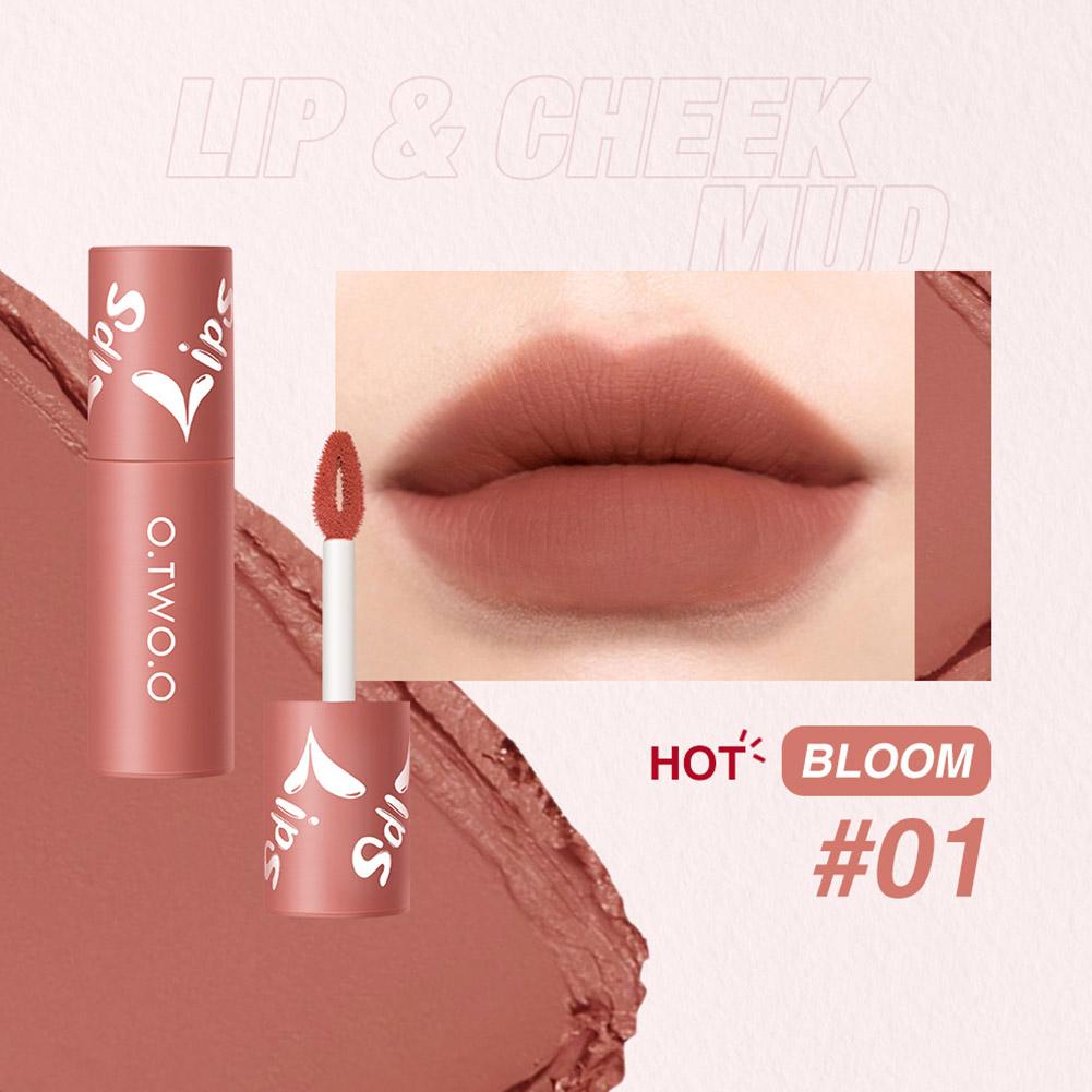 O.TWO.O Velvet Matte Lip & Cheek Mud - 2g 01 (BLOOM) O.TWO.O