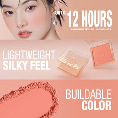 O.TWO.O High Pigment 6 Natrual Color Blush Pallete Pink Blush Powder - 5g O.TWO.O