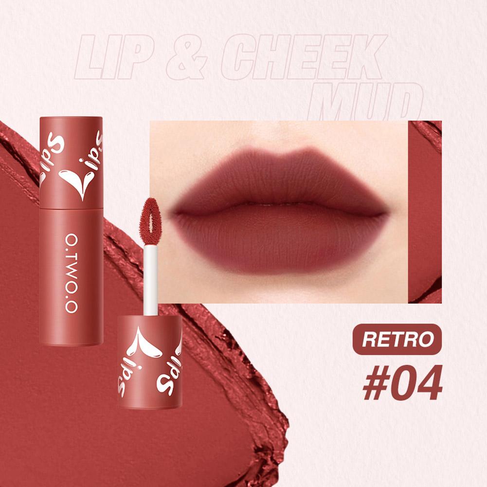 O.TWO.O Velvet Matte Lip & Cheek Mud - 2g 04 (RETRO) O.TWO.O