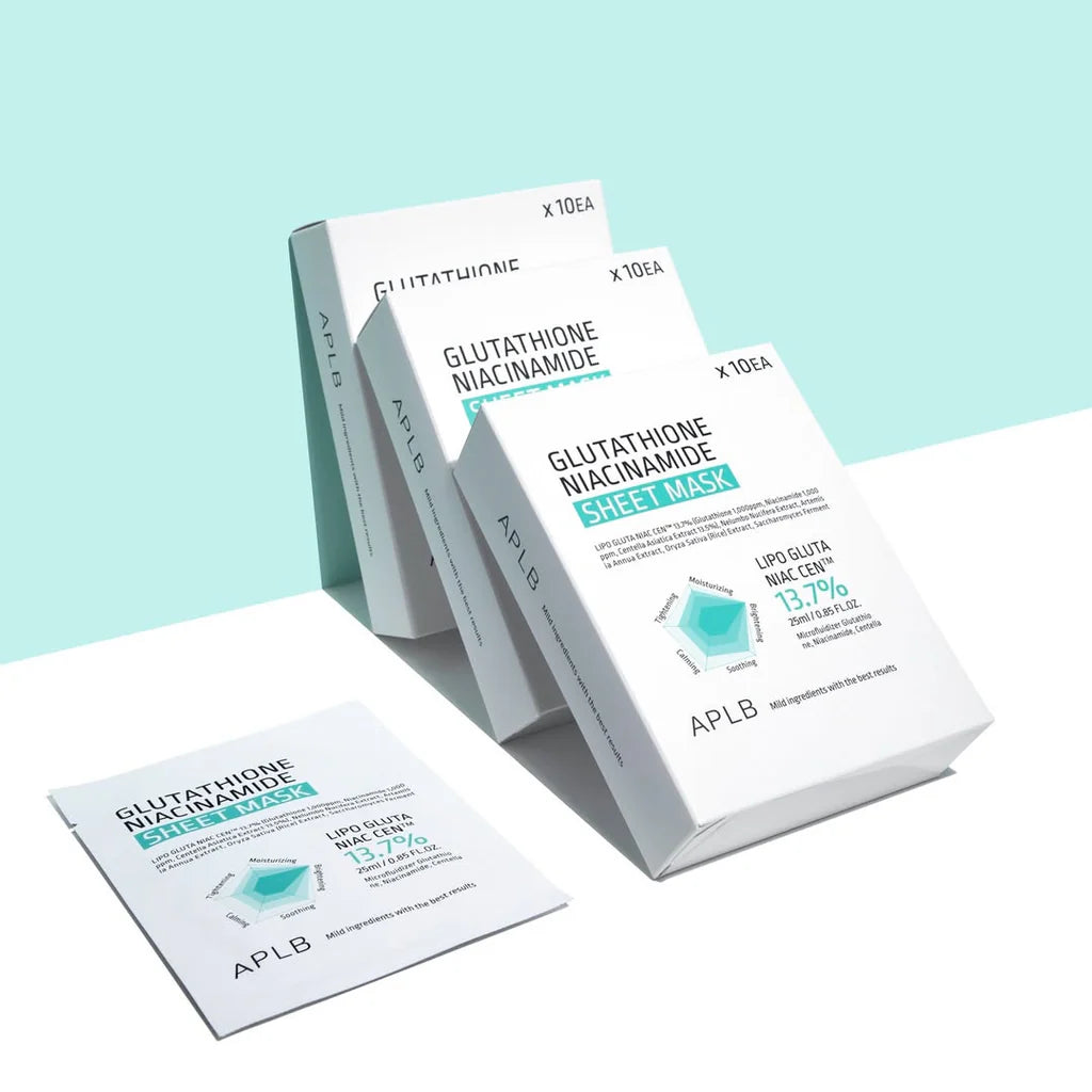 APLB Glutathione Niacinamide Sheet Mask – 10EA APLB