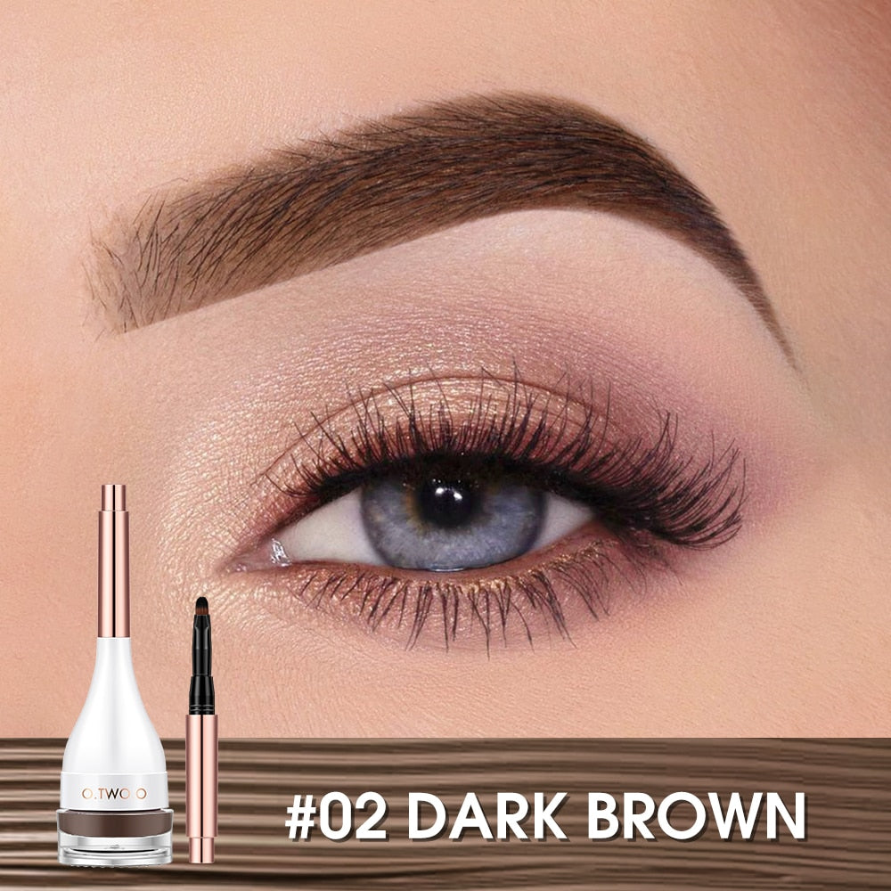 O.TWO.O Natural Shaping Dyeing Eyebrow Cream - 5g 02 (DARK BROWN) O.TWO.O