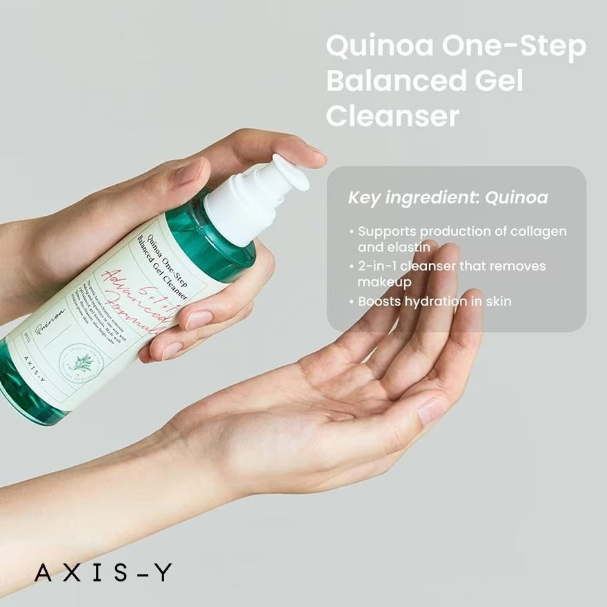 Axis-Y Quinoa One-Step balanced Gel Cleanser - 180ml Axis-Y