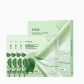 Anua Heartleaf 70 + Hyaluron Soothing Collagen Mask Box (4Pcs)