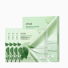 Anua Heartleaf 70 + Hyaluron Soothing Collagen Mask Box (4Pcs) Anua