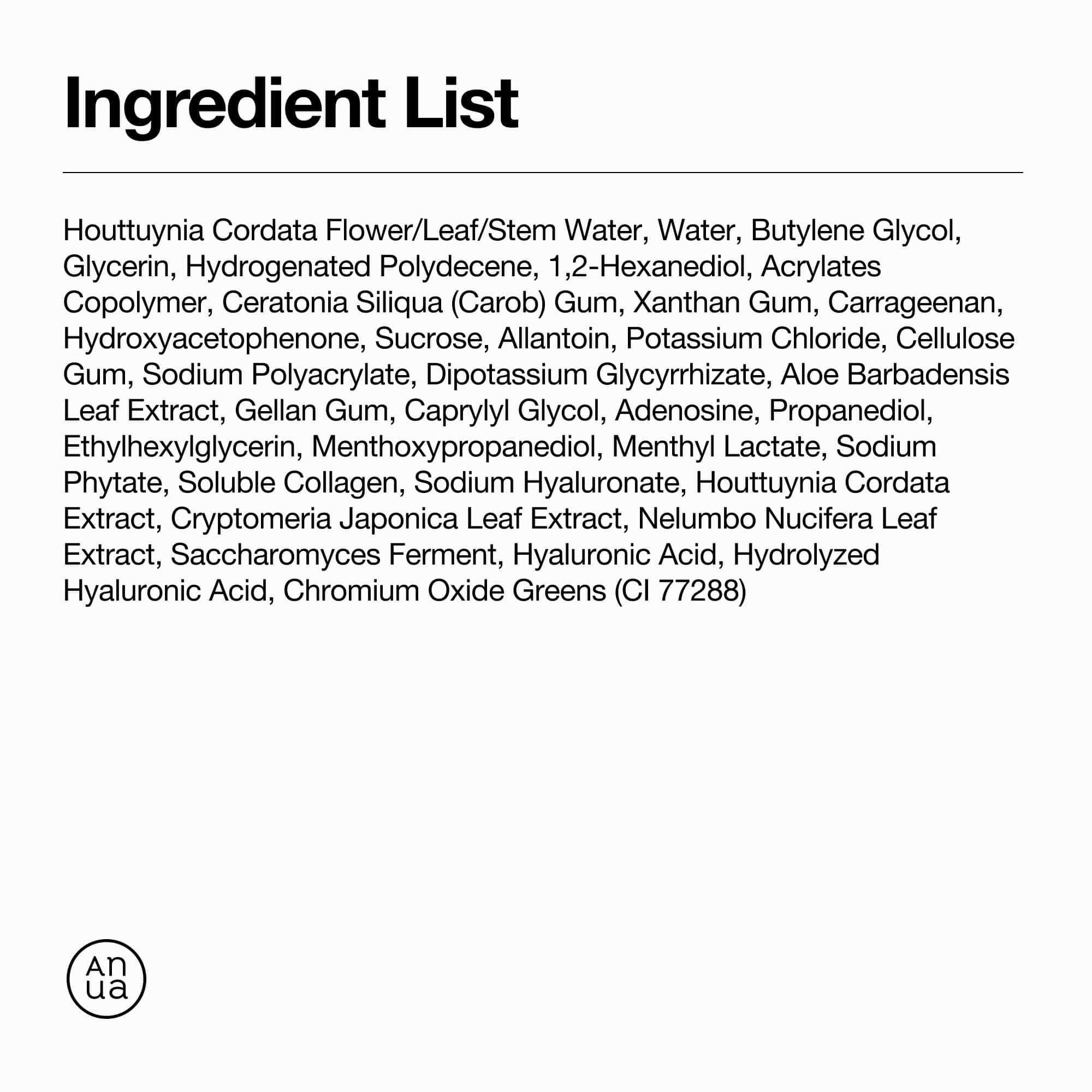 Anua Heartleaf 70 + Hyaluron Soothing Collagen Mask Box (4Pcs) Anua