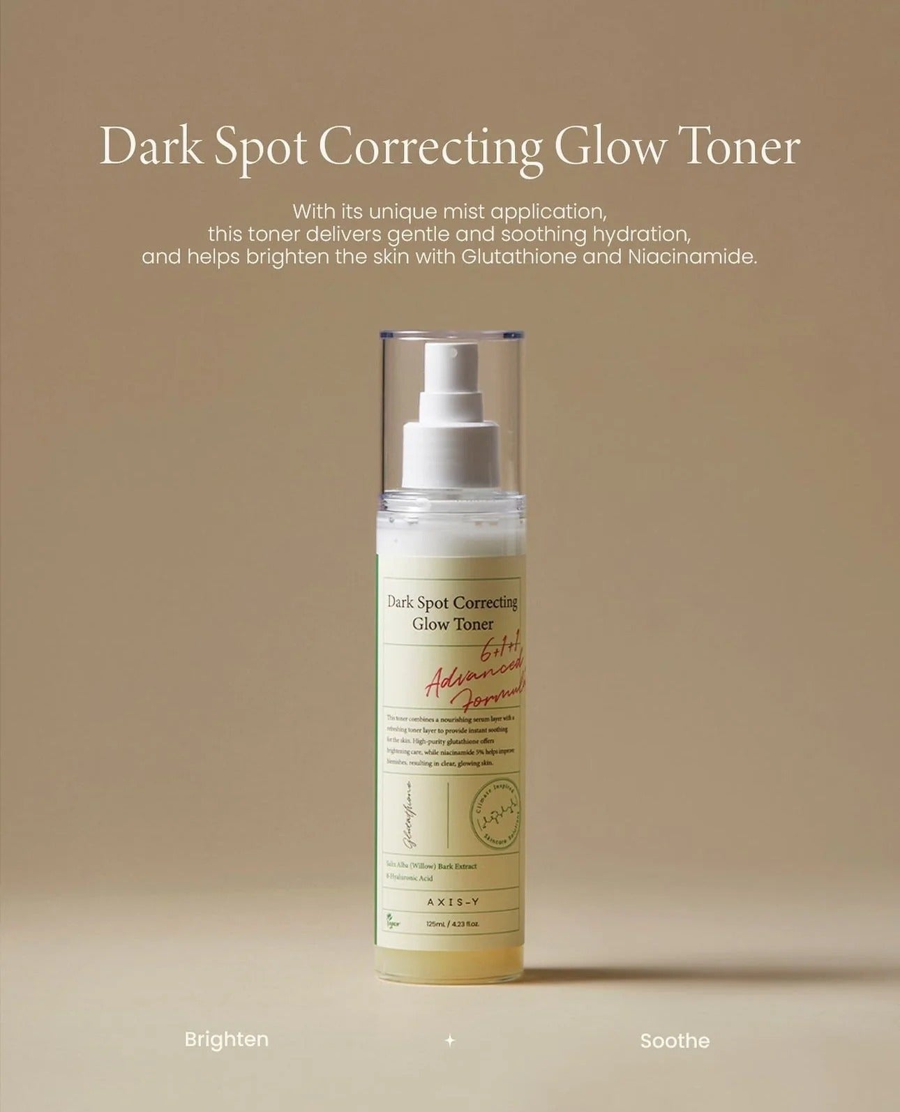 Axis-Y Dark Spot Correcting Glow Toner - 125ml Axis-Y