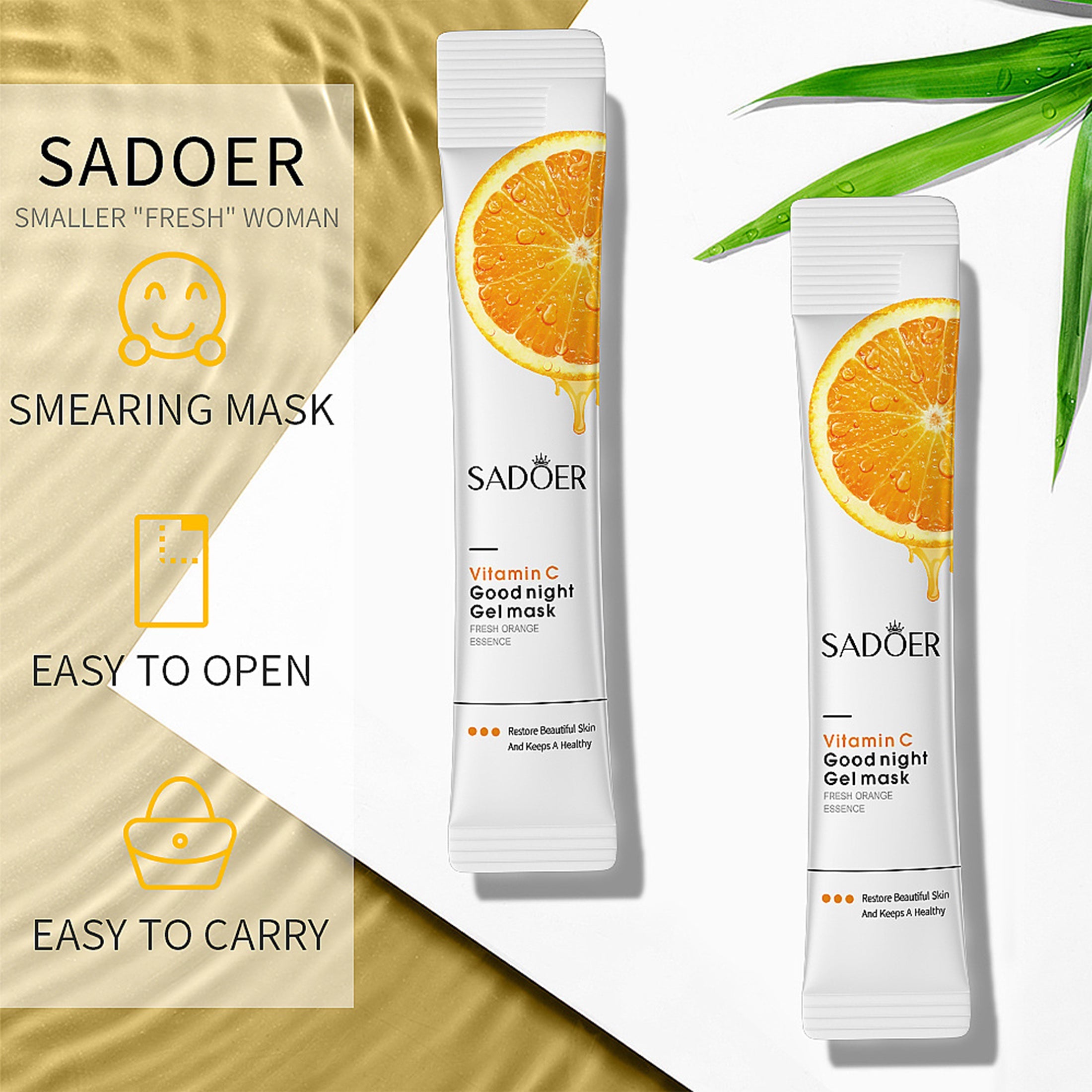 Sadoer Vitamin C Good night Gel Mask - 4mlx20pcs Sadoer