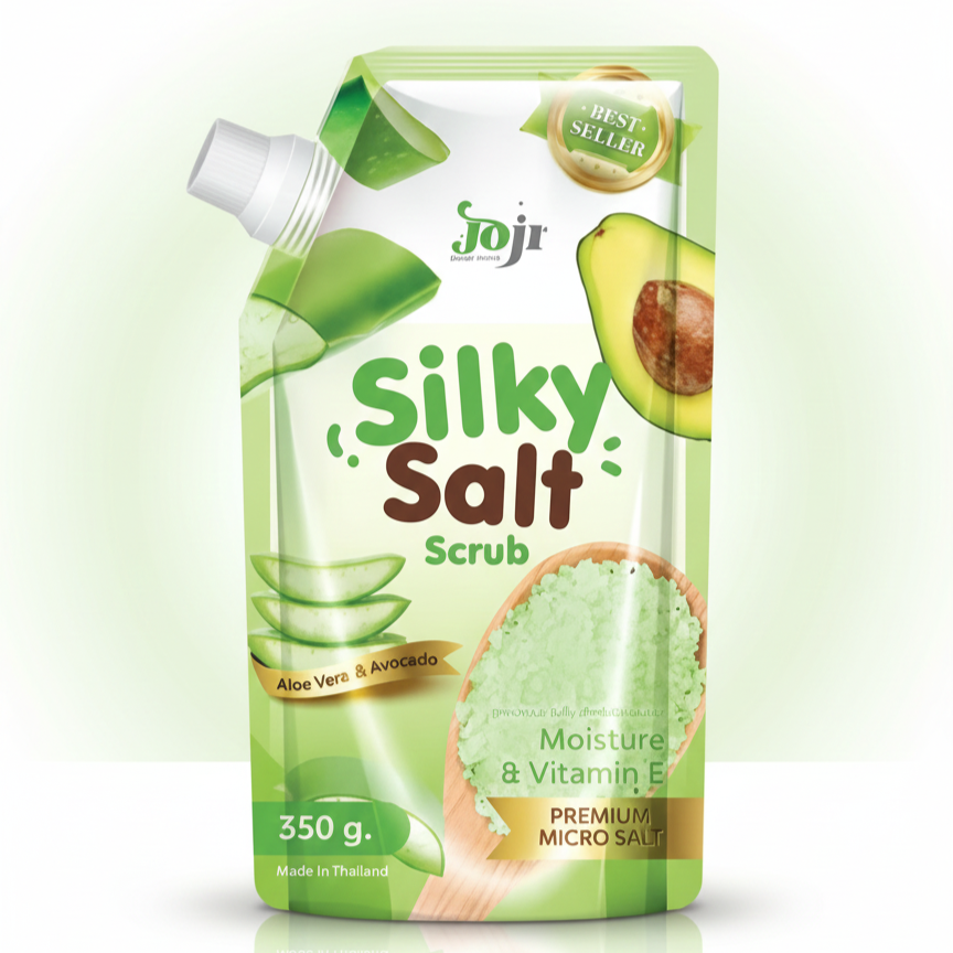 JOJI Silky Salt Scrub Aloe Vera and Avocado 350g Glo Arabia