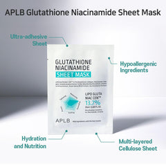 APLB Glutathione Niacinamide Sheet Mask – 10EA APLB