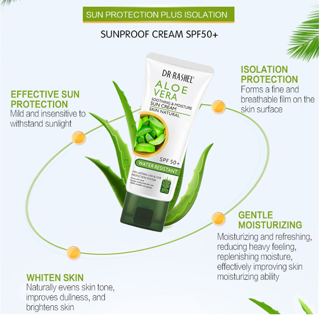 Dr.Rashel Aloe Vera Soothing & Moisture Sun Cream Spf50 - 60g DR.RASHEL