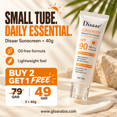 Disaar SPF 90 Sunscreen Oil-Free | Buy 2 Get 1 Free (3 PCS) | Lightweight Daily Sun Protection Disaar