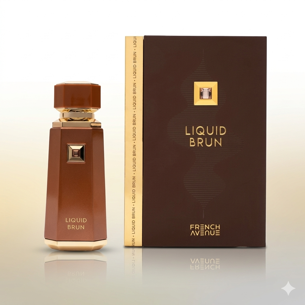 French Avenue Liquid Brun Perfume 100 Ml - Elegant Warm Woody Fragrance Long Lasting Luxury Eau De Parfum Glo Arabia
