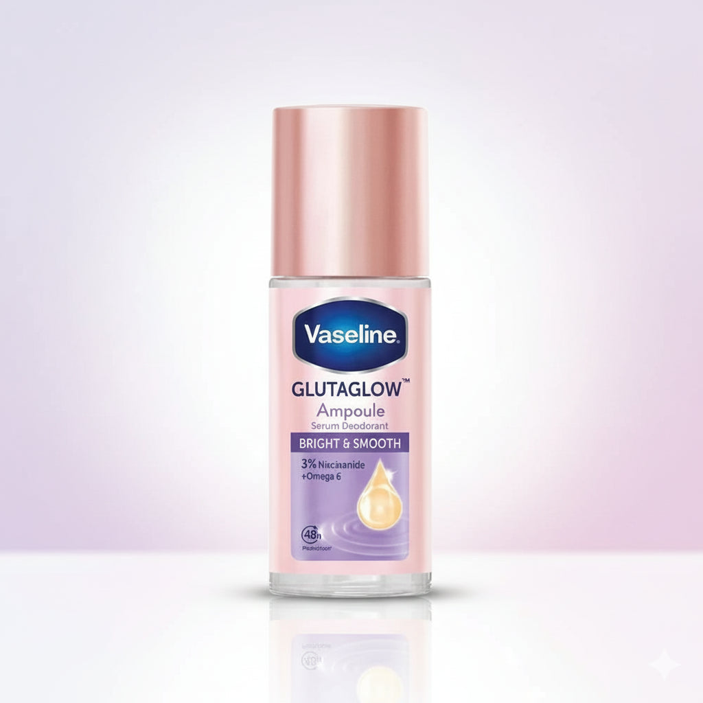 Vaseline Glutaglow Bright & Smooth Ampoule Serum Deodorant 45ml Glo Arabia