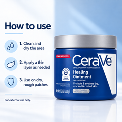 CeraVe Healing Ointment 340G - Intensive Skin Protectant Ointment For Dry Cracked Irritated Skin CeraVe