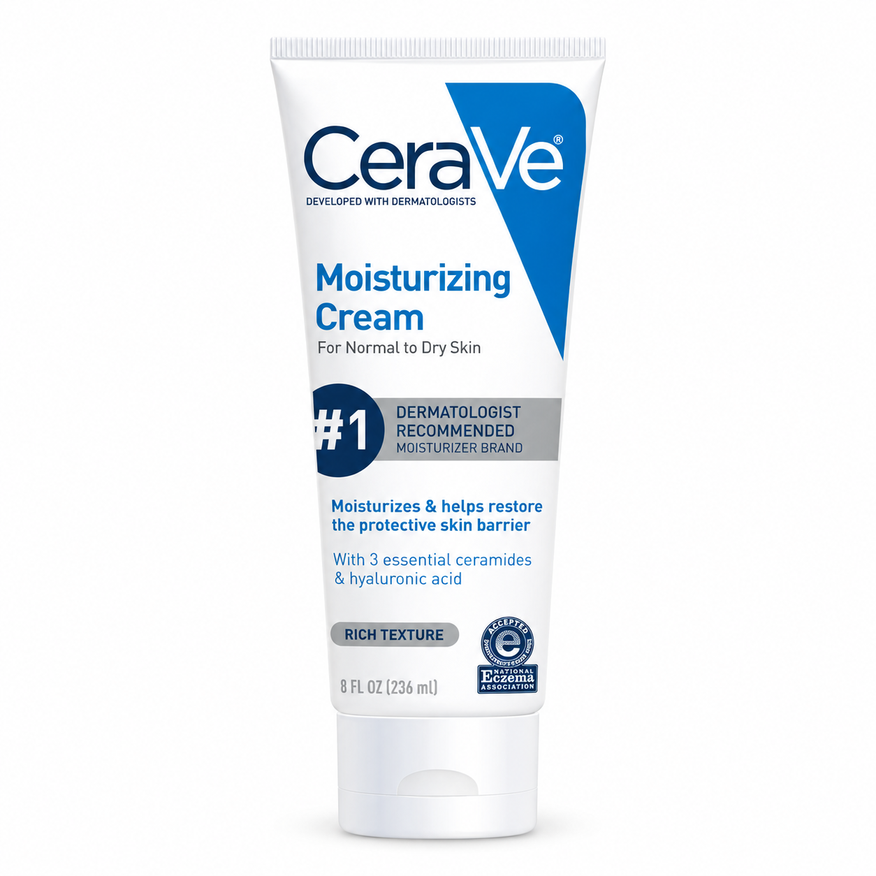 CeraVe Moisturizing Cream 236Ml - Intensive Hydrating Cream For Dry Sensitive Skin Barrier Repair CeraVe