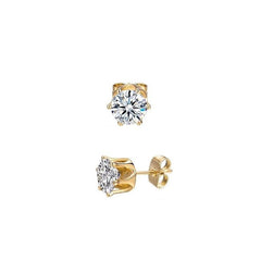 Pressed Zircon Ear Stud 1 Pair