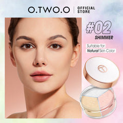 O.TWO.O Face Setting Powder 3 Color Fine Powder Oil Control Makeup Loose Powder - 9g #02 O.TWO.O