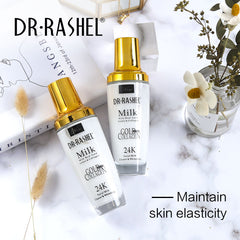 Dr.Rashel Milk With Real Gold Atoms & Collagen _ Facial Milk Cleaner & Whitening - 100ml DR.RASHEL