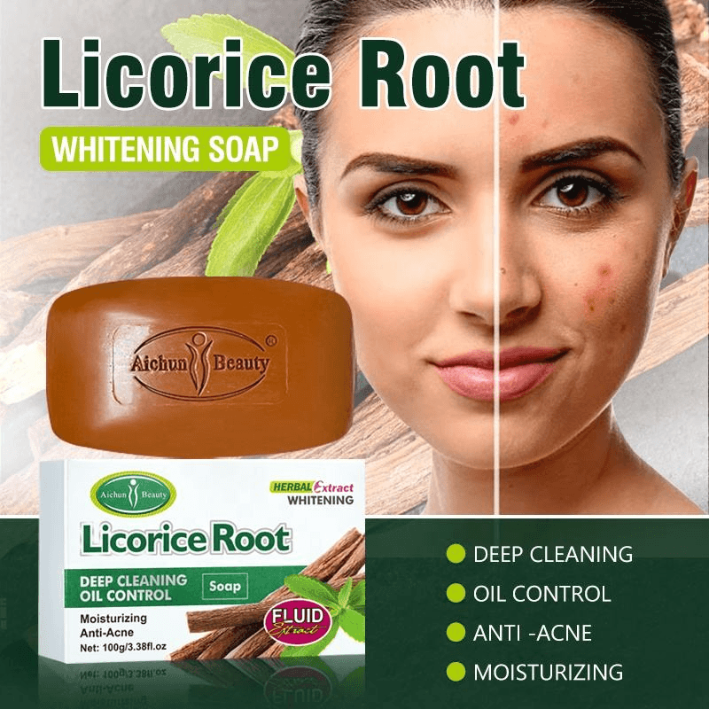 Aichun Beauty Licorice Root Deep Cleansing Soap - 100g Aichun Beauty