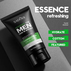 SADOER Designed For Men Focus On Men Cleanser Cool Oil Control Multi-Effect Moisturizing Cleanser - 100g Sadoer