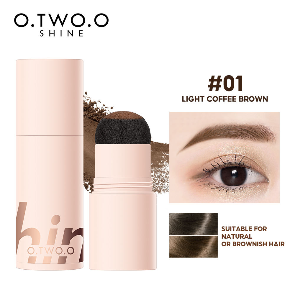 O.TWO.O SHINE SERIES-- Air Cushion Eyebrow Powder - 1.5g 01 (LIGHT COFFEE BROWN) O.TWO.O