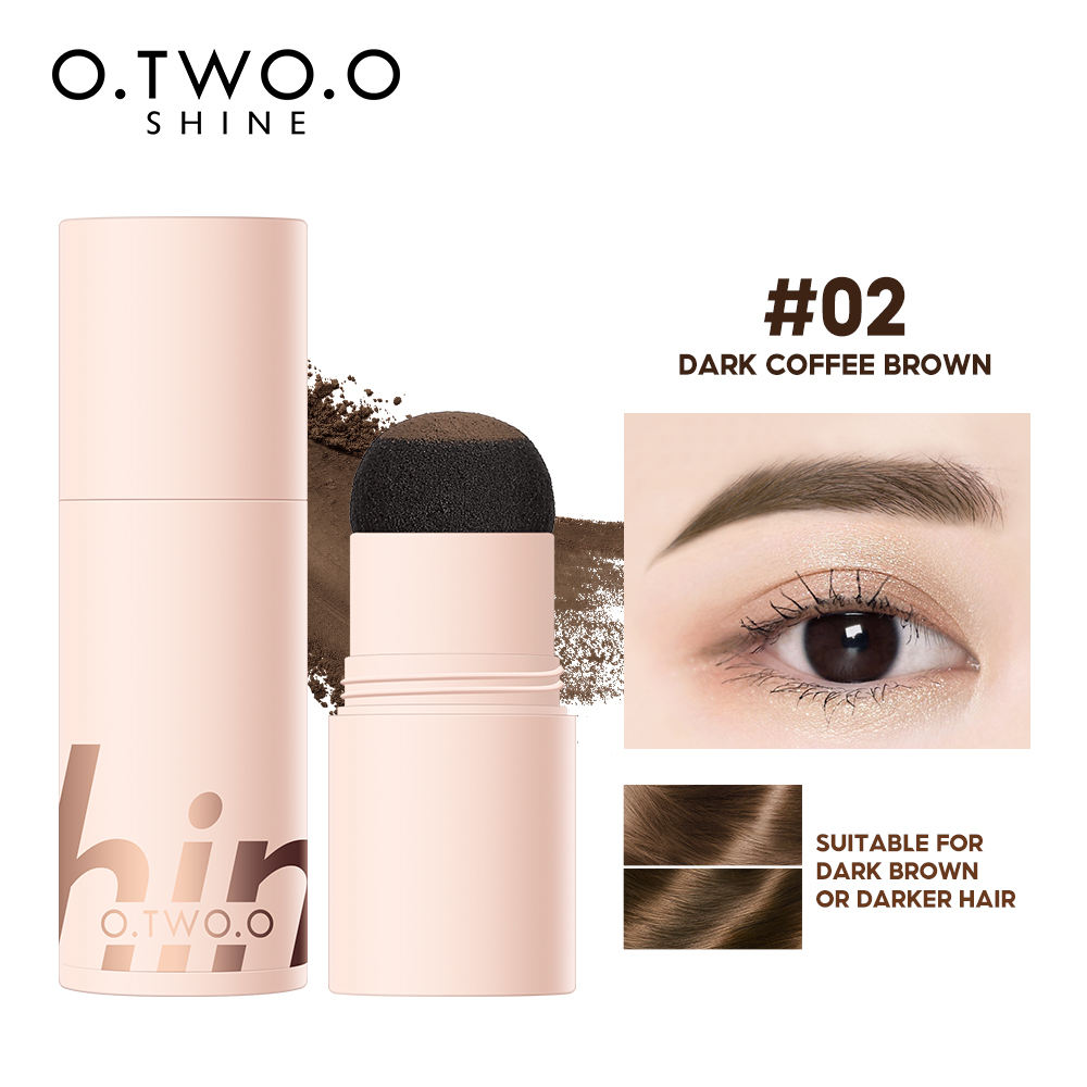 O.TWO.O SHINE SERIES-- Air Cushion Eyebrow Powder - 1.5g 02 (DARK COFFEE BROWN) O.TWO.O