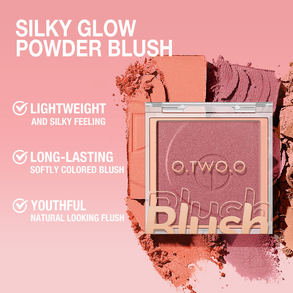 O.TWO.O High Pigment 6 Natrual Color Blush Pallete Pink Blush Powder - 5g O.TWO.O
