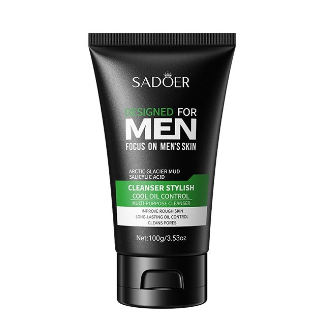SADOER Designed For Men Focus On Men Cleanser Cool Oil Control Multi-Effect Moisturizing Cleanser - 100g Sadoer