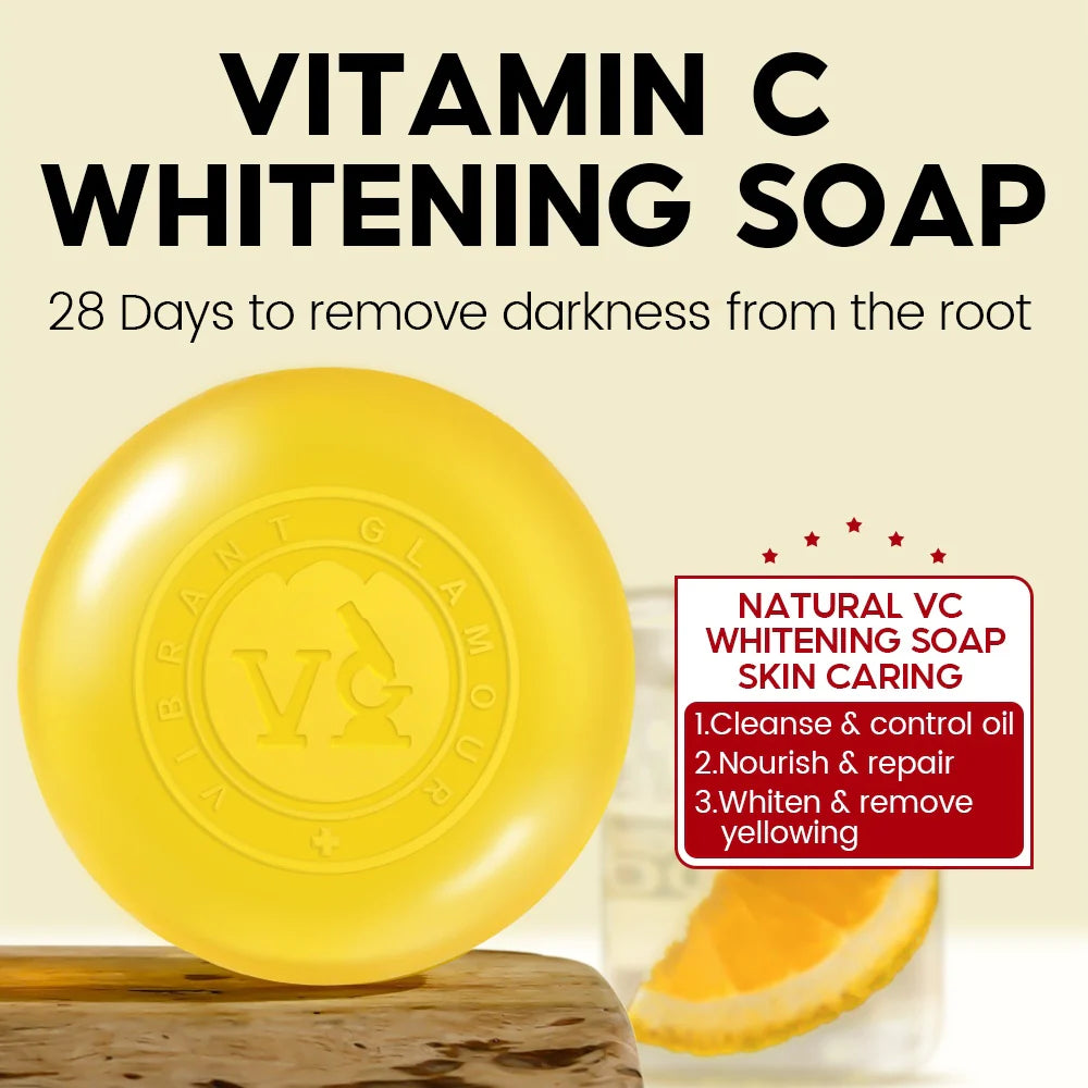 Vibrant Glamour Vitamin C Whitening Soap - 100gm Vibrant Glamour