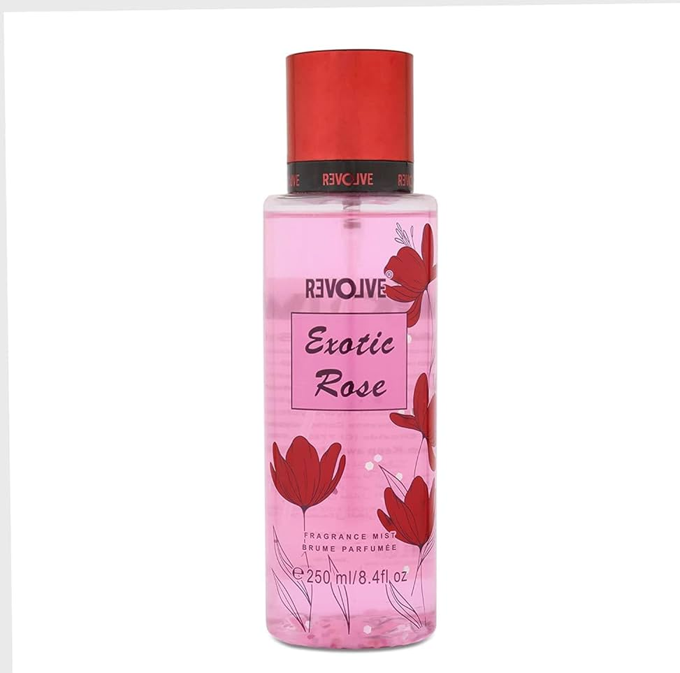Exotic Rose Revolve Body Splash / Fragrance Mist - 250ml Glo Arabia
